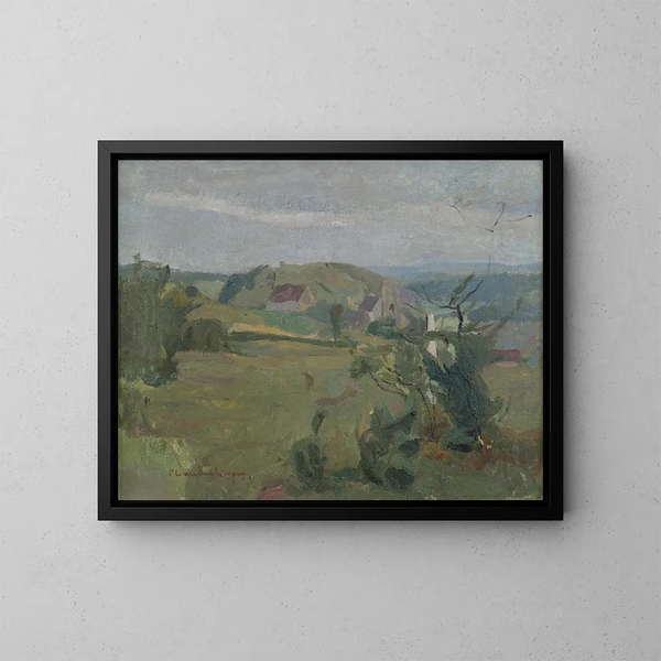 Landschaft am Rechtenstein - Christian Landenberger — gerahmtes Bild an der Wand