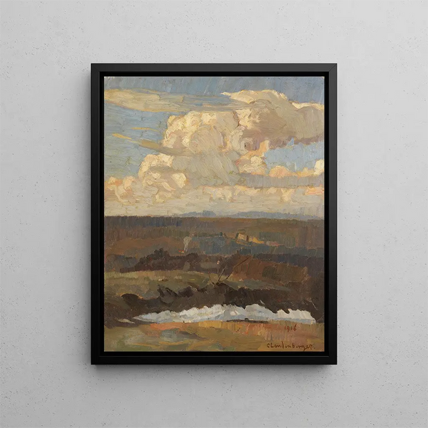Landschaft - Christian Landenberger — gerahmtes Bild an der Wand