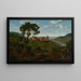 Ansicht von Heidelberg und dem Heidelberger Schloss - Christian Philipp Köster — gerahmtes Bild an der Wand