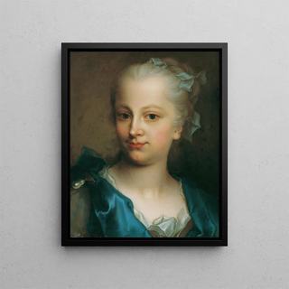 Christian Seybold - Mdchen in blauem Kleid.webp