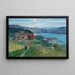 Eine schöne Farm endlich - Christian Skredsvig — gerahmtes Bild an der Wand