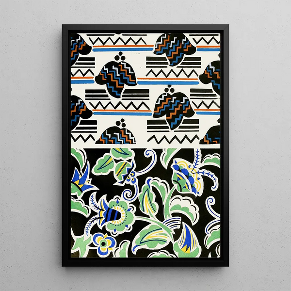 Formen ornamentaler für die angewandte Kunst auf Oberfläche Pl 14 - Christian Stoll — gerahmtes Bild an der Wand