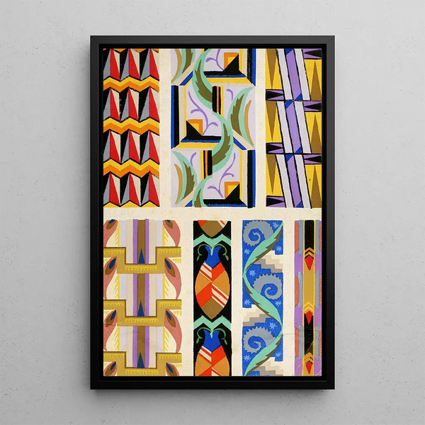 Formes ornementales für die angewandte Kunst auf Oberfläche Pl 18 - Christian Stoll — gerahmtes Bild an der Wand