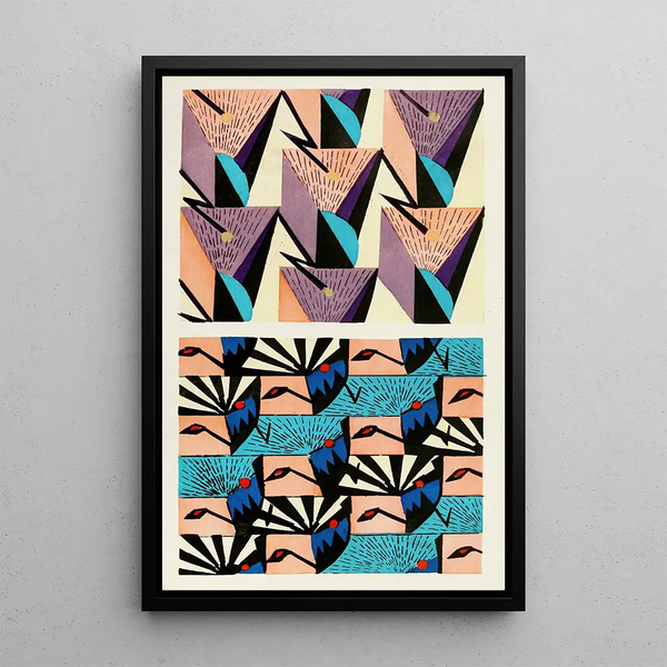 Formes ornementales für die angewandte Kunst auf Oberfläche Pl 23 - Christian Stoll — gerahmtes Bild an der Wand