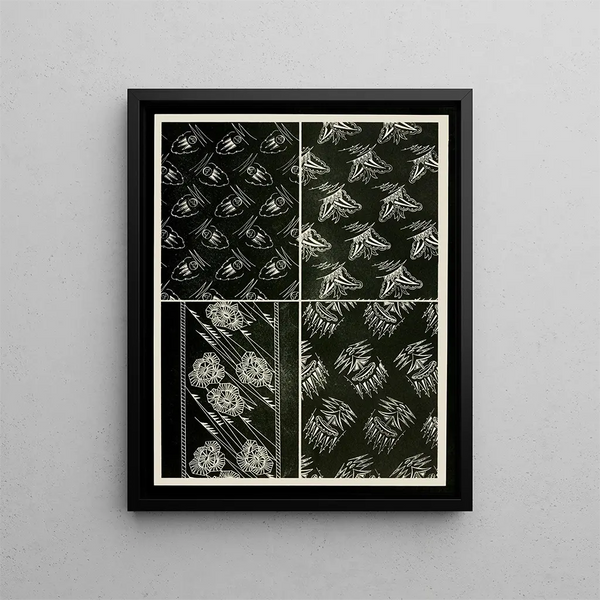 Formes décoratives pour la surface Pl 43 - Christian Stoll — gerahmtes Bild an der Wand