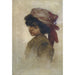 Portrait der jungen Teresina - Christian Wilhelm Allers — gerahmtes Bild an der Wand