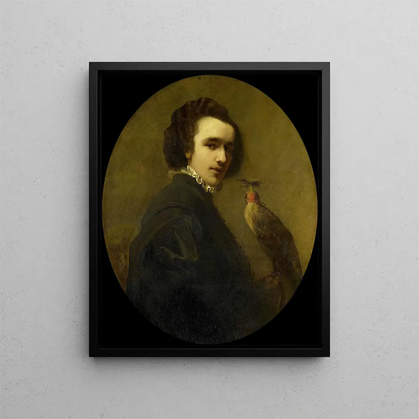 Le Fauconnier - Christoffel Bisschop — gerahmtes Bild an der Wand