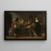 Szenen des Genres in einer Taverne - Christoffel Jacobsz van der Laemen — gerahmtes Bild an der Wand