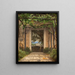 Eine Pergola in Italien - Christoffer Wilhelm Eckersberg — gerahmtes Bild an der Wand