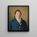 Der dänische Gouverneur Lund - Christoffer Wilhelm Eckersberg — gerahmtes Bild an der Wand