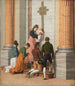 Andacht an der Heiligen Pforte der Basilika St. Peter - Christoffer Wilhelm Eckersberg — Ansicht des Kunstwerks