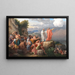 Moses lässt das Rote Meer zurückkehren und die Armee Pharaos wird überschwemmt - Christoffer Wilhelm Eckersberg — gerahmtes Bild an der Wand