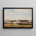 Partie de Nyholm avec la grue et quelques navires de guerre - Christoffer Wilhelm Eckersberg — gerahmtes Bild an der Wand