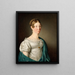 Portrait einer Dame - Christoffer Wilhelm Eckersberg — gerahmtes Bild an der Wand