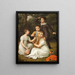 Portrait des Eigentümers der Plantage Chamberlain und Vizegouverneur der Antillen. Die vier Kinder von Søbøtker, gemalt im Garten von Hummeltofte - Christoffer Wilhelm Eckersberg — gerahmtes Bild an der Wand