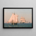 Schiffe unter Segeln bei einer leichten Brise an einem klaren Sommernachmittag - Christoffer Wilhelm Eckersberg — gerahmtes Bild an der Wand