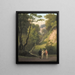 Das L. des Teufelsdurchgangs im Herrenhaus von Liselund auf der Insel Møn - Christoffer Wilhelm Eckersberg — gerahmtes Bild an der Wand