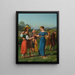 D- Reproduktion des Gemäldes Die junge Frau in der Ferne nach dem Gedicht von Schiller - Christoffer Wilhelm Eckersberg — gerahmtes Bild an der Wand