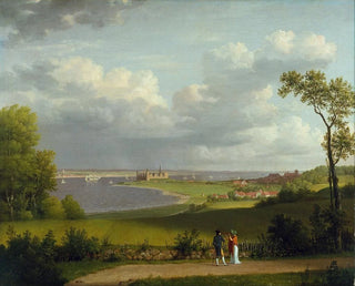 Christoffer Wilhelm Eckersberg - View north of Kronborg Castle.webp