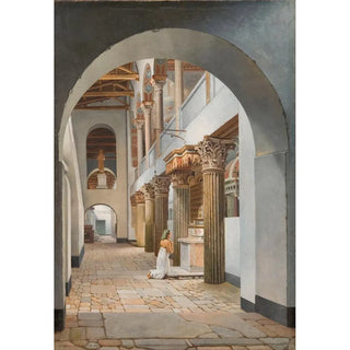 Christoffer Wilhelm Eckersberg - View of the Church of San Lorenzo fuori le Mura.webp