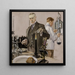 Chronometrage einer Erfahrung, Werbeillustration Howard Watch - Frank Xavier Leyendecker — gerahmtes Bild an der Wand