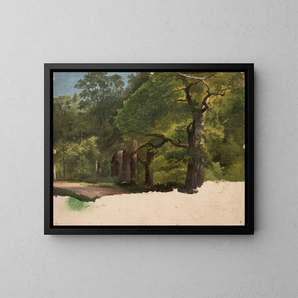 Skizze eines Waldlandschafts - Chrystian Breslauer — gerahmtes Bild an der Wand