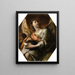 Allegorie der Astronomie Urania - Kreis von Jacques Bellange — gerahmtes Bild an der Wand