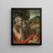 Saint Jérôme - Cercle de Parmigianino — gerahmtes Bild an der Wand