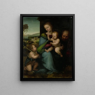 Circle of Fra Bartolommeo - The Holy Family with the Infant John the Baptist.webp
