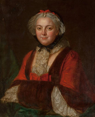 Circle of Franois Hubert Drouais - Portrait of Marie Leczinska Queen of France.webp