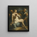 Susannah und die Alten - Kreis von Jacopo Amigoni — gerahmtes Bild an der Wand