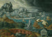Klassischer Landschaftsgemälde mit fliehenden Schiffen vor einem Sturm in einen klassischen Hafen - Kreis von Maarten van Heemskerck — Ansicht des Kunstwerks