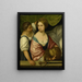 Judith mit dem Kopf des Holofernes - Kreis von Pordenone — gerahmtes Bild an der Wand