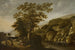 Landschaft des Rheins mit einem Wasserfall - Claes Jansz van der Willigen — Ansicht des Kunstwerks