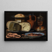 Stillleben mit Käse, Mandeln und Brezeln - Clara Peeters — gerahmtes Bild an der Wand