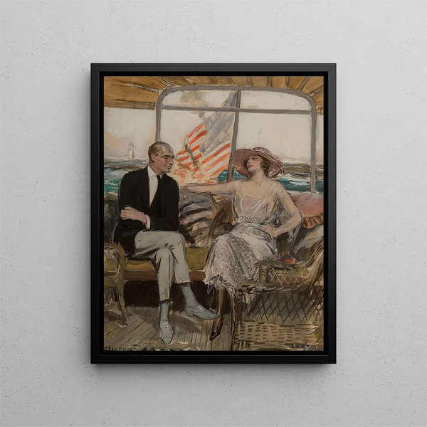 La Croisière - Clarence F. Underwood — gerahmtes Bild an der Wand