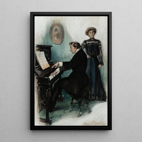 Le solo - Clarence F. Underwood — gerahmtes Bild an der Wand