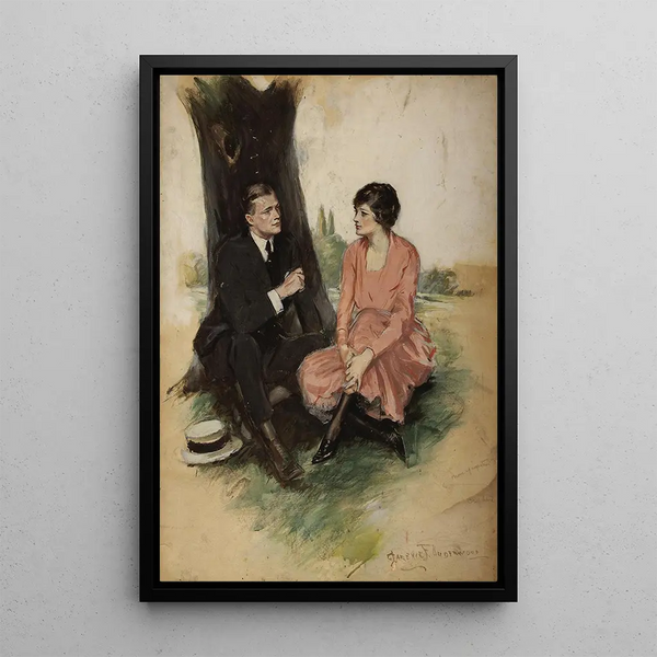 mit nicht offengelegten Prinzipien - Clarence F. Underwood — gerahmtes Bild an der Wand