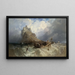 Mont Saint-Michel, Cornwall - Clarkson Stanfield — gerahmtes Bild an der Wand