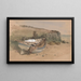 Studie eines gestrandeten Fischerschiffs - Clarkson Stanfield — gerahmtes Bild an der Wand