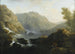 Künstlerisches Gemälde Zeichner gegenüber einem Wasserfall am Fuße des Tivoli - Claude-Joseph Vernet — Ansicht des Kunstwerks