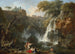 Die Wasserfälle in Tivoli mit der Villa von Mecène - Claude-Joseph Vernet — Ansicht des Kunstwerks