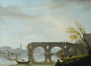 Vue du Ponte Rotto à Rome - Claude-Joseph Vernet — Ansicht des Kunstwerks