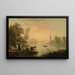 Lavandières près d'un lac - Claude-Joseph Vernet — gerahmtes Bild an der Wand