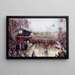 La Place de l'Hôtel de Ville le 20 octobre 1918, manifestation en l'honneur de la classe 1920 - Claude Charles Bourgonnier — gerahmtes Bild an der Wand