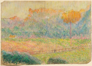 Claude Emile Schuffenecker - Study for Landscape with Figure and Houses.webp