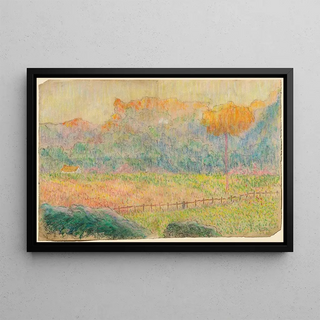Claude Emile Schuffenecker - Study for Landscape with Figure and Houses.webp