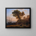 Ein Künstler, der nach der Natur studiert - Claude Lorrain — gerahmtes Bild an der Wand