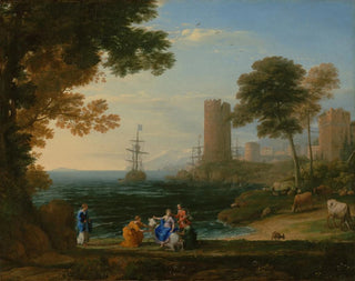Vue côtière avec l'enlèvement d'Europe - Claude Lorrain — Ansicht des Kunstwerks