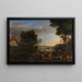 L'adoration du veau d'or - Claude Lorrain — gerahmtes Bild an der Wand